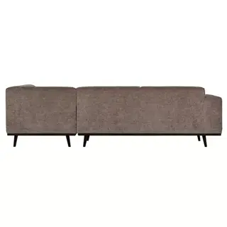 BePureHome Statement Hoekbank Rechts Platte Brede Rib Taupe - afbeelding 4