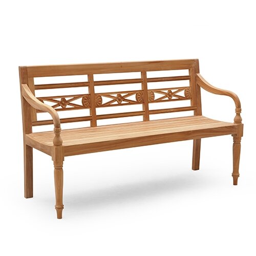 Teak Stationsbank - 190 cm - afbeelding 2