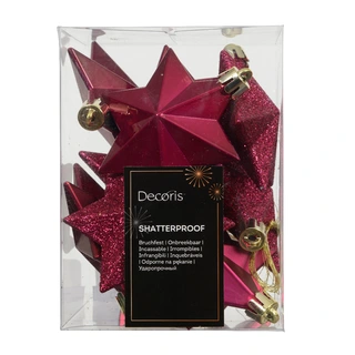 Sterren Mix 12 st. - Festive Pink - afbeelding 2