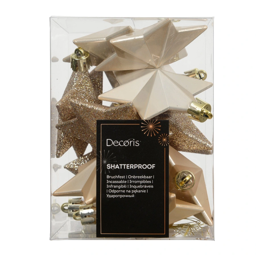 Sterren Mix 12 st. - Parel - afbeelding 2