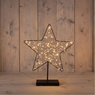 Ster Op Voet Metaal Classic Warm - 40,5x49,5 cm