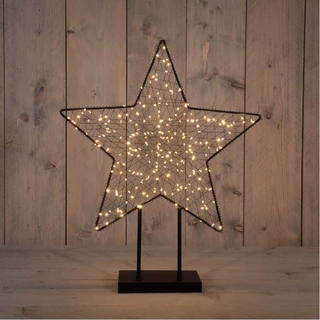 Ster Op Voet Metaal Classic Warm - 50x61,5 cm