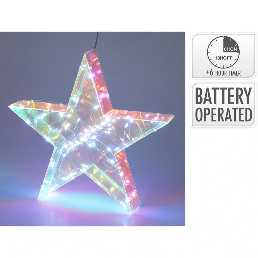 Ster Regenboog LED - 40 cm