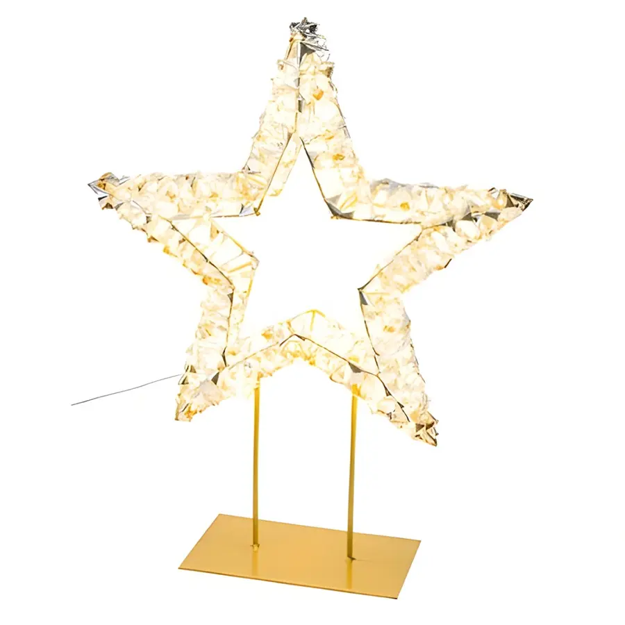 Gehlmann Verlichte Ster Staand Goud - 300 LED