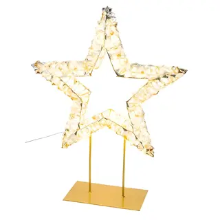 Gehlmann Verlichte Ster Staand Goud - 300 LED