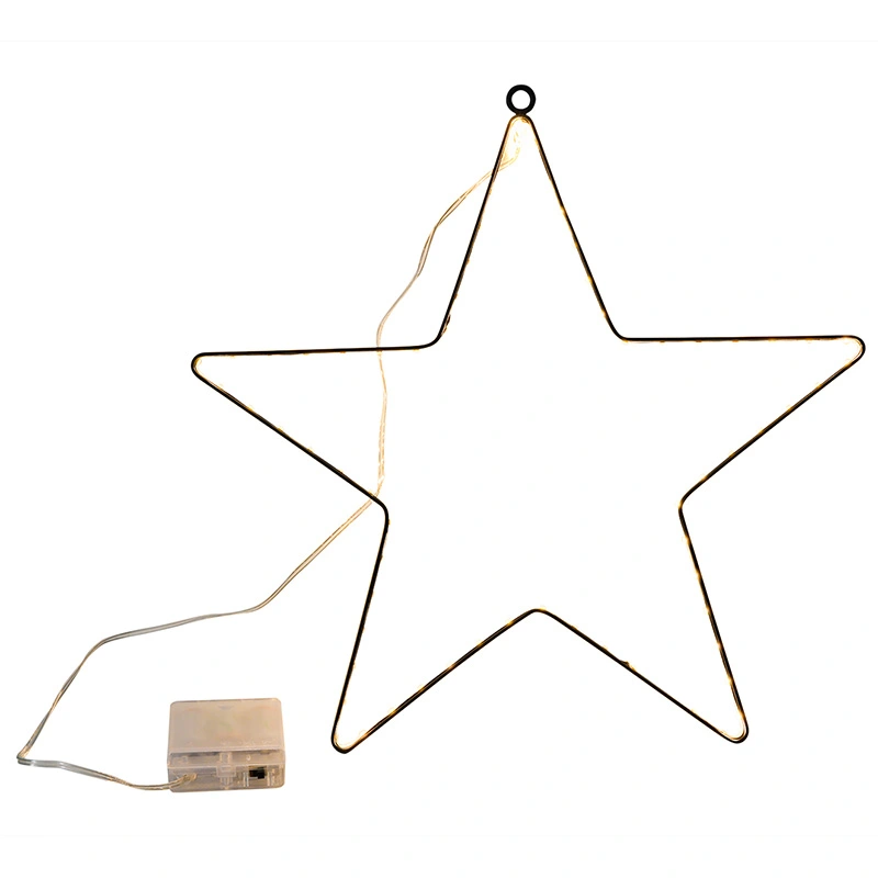 LED Ster Zwart - 40 cm