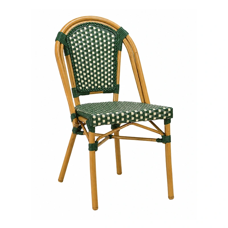 Tuinstoel Wicker - Ivoor/Groen