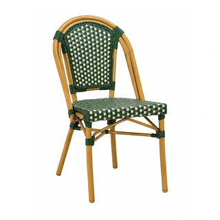 Tuinstoel Wicker - Ivoor/Groen