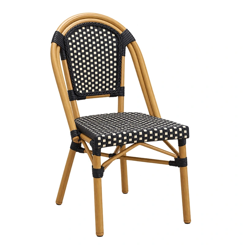 Tuinstoel Wicker - Ivoor/Zwart