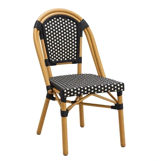 Tuinstoel Wicker - Ivoor/Zwart