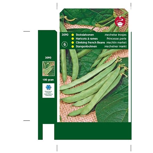 Stokslabonen Mechelse Tros, zonder draad, 100g - afbeelding 1