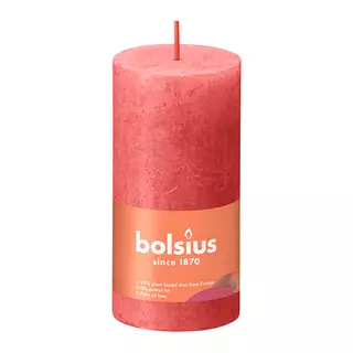Bolsius Stompkaars Rustiek Ø5x10 cm - Blossom Pink