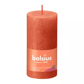 Bolsius Stompkaars Rustiek Ø5x10 cm - Earthy Orange