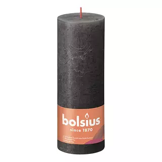 Bolsius Stompkaars Rustiek Ø6,8x19 cm - Stormy Grey
