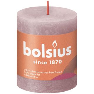 Bolsius Stompkaars Rustiek 8x6,8 cm - Ash Rose