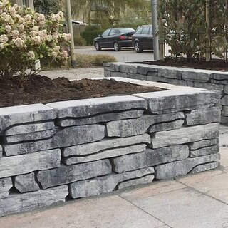 Stonewalling Grijs/zwart 42x18x8 cm - afbeelding 2