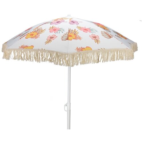 Buitengewoon Boet Strandparasol Bloemen - Ø180 cm - afbeelding 1