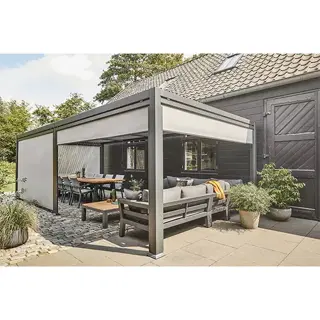 Suns Maranza Gordijn Voorkant voor 360 cm - Matt Royal Grey - afbeelding 2