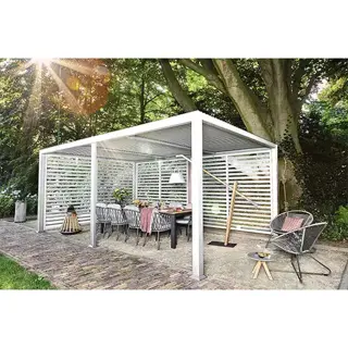 SUNS Maranza Scherm Achterkant Rechts voor 720 cm - Matt White - afbeelding 3