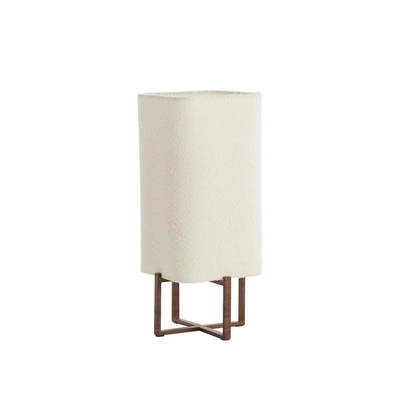 Light & Living Tafellamp Wyn Donkerbruin/Crème - 21,5x21,5x50,5 cm - afbeelding 2