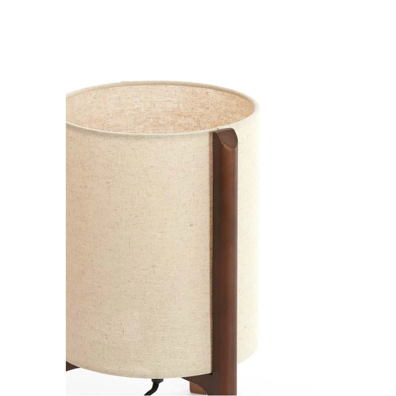 Light & Living Tafellamp Litto Donkerbruin - Ø22x33 cm - afbeelding 3