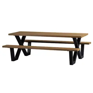 Woood Tablo Outdoor Picknicktafel Ayous Naturel - afbeelding 1