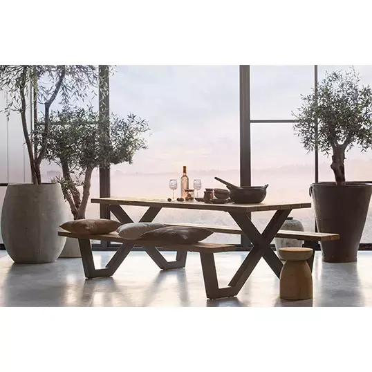 Woood Tablo Outdoor Picknicktafel Ayous Naturel - afbeelding 2