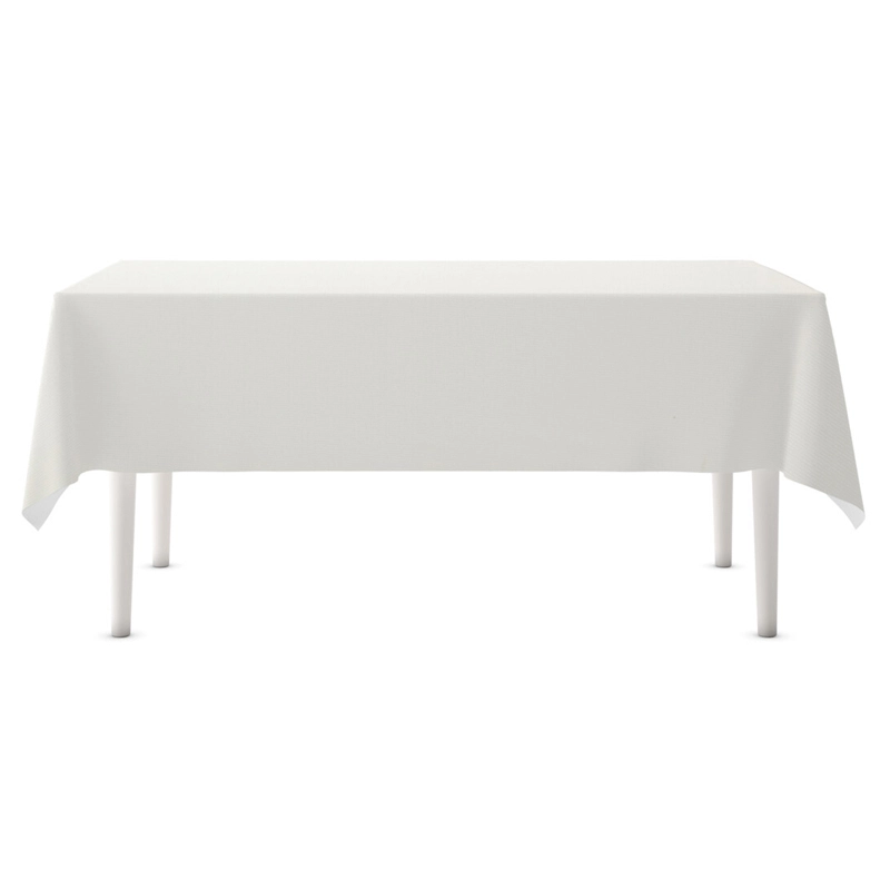 Tafelkleed Ribbel Creme - 140x250 cm - afbeelding 2