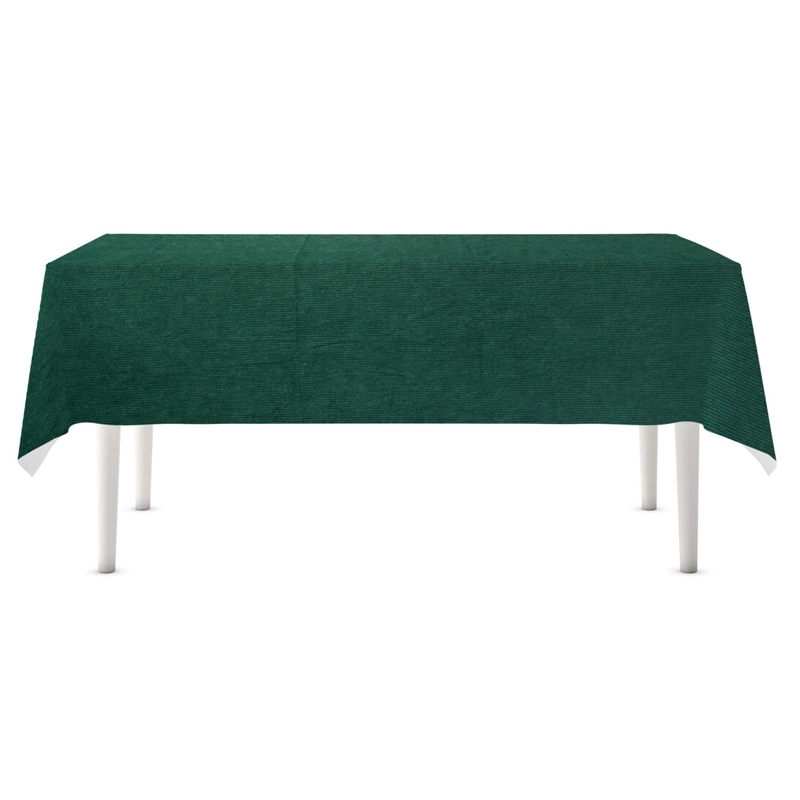 Tafelkleed Ribbel Donkergroen - 140x250 cm - afbeelding 2