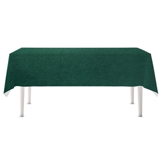 Tafelkleed Ribbel Donkergroen - 140x250 cm - afbeelding 2