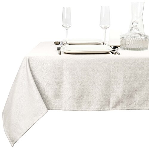 Unique Living Tafelkleed Oda 150x250 cm ivoor