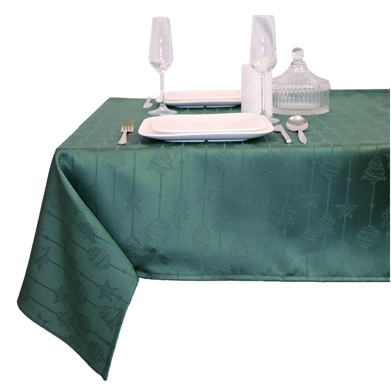 Unique Living Tafelkleed Raula 145x250 cm donker groen
