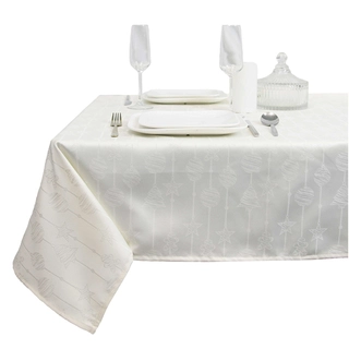 Unique Living Tafelkleed Raula 145x250 cm dove white