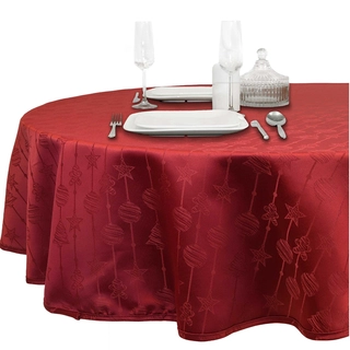 Unique Living Tafelkleed Raula Ø180 cm rood