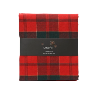 Kerst tafelkleed Ruit rood