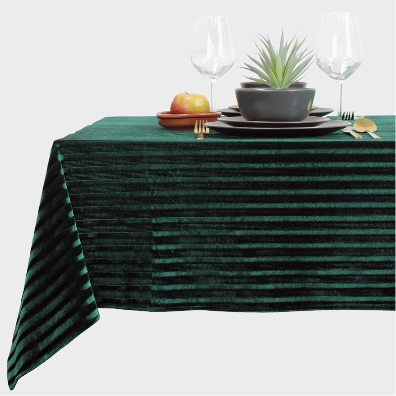Unique Living Tafelkleed Yani 140x300 cm donker groen