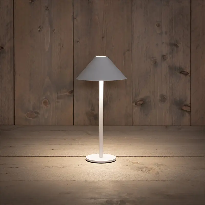 Anna's Collection Buiten Tafellamp 12,5x26,5 cm - Wit - afbeelding 2