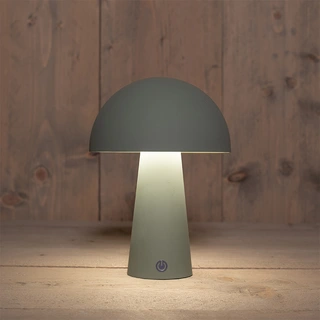 Tafellamp Oplaadbaar Rond Olijf - Ø15x21 cm