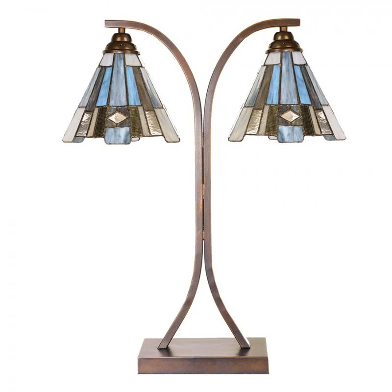 Tafellamp Tiffany - 48x19x57cm - afbeelding 1