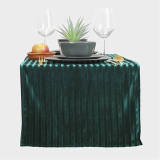 Unique Living Tafelloper Yani 45x150 cm donker groen