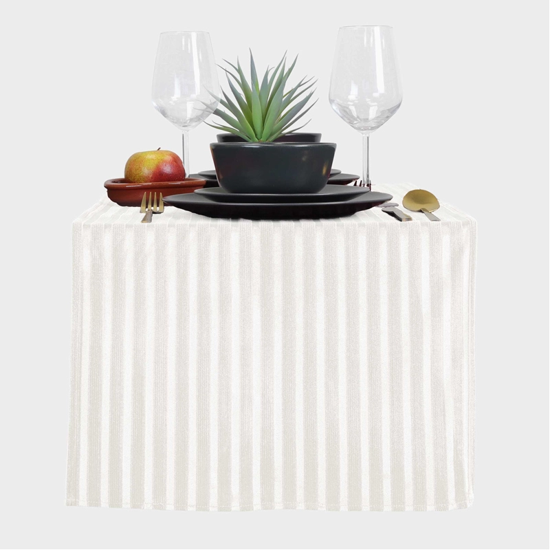 Unique Living Tafelloper Yani 45x150 cm wit