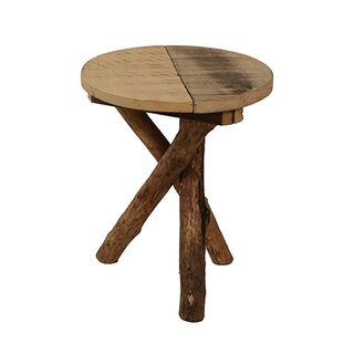 Tafeltje Hout Rond - 35x45 cm