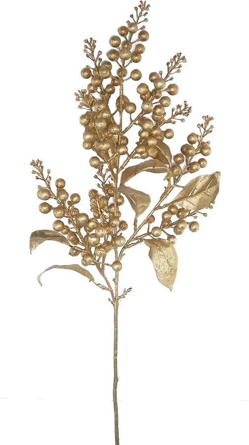 Kunsttak Bessen Goud - 65 cm