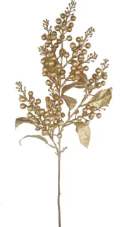 Kunsttak Bessen Goud - 65 cm
