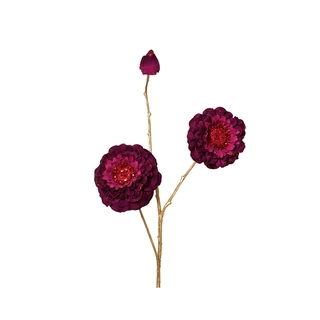 Kunstbloem Spray Donkerroze - 74 cm