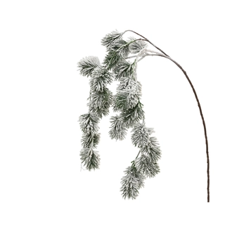 Kunsttak Dennenappel Besneeuwd - 70 cm