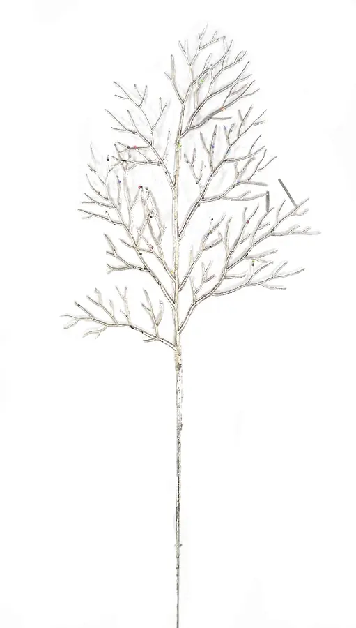 Kunsttak Spray Zilver - 57 cm