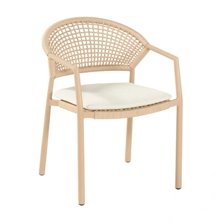 Taragona Dining Tuinstoel - Cappuccino - afbeelding 1