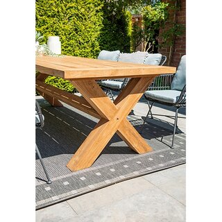 Garden Impressions Colombia Teak Tuintafel - 240x100 cm - afbeelding 6