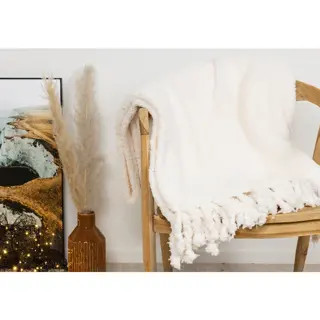 Teddy Plaid Met Franjes - 130 x 170 cm - afbeelding 4